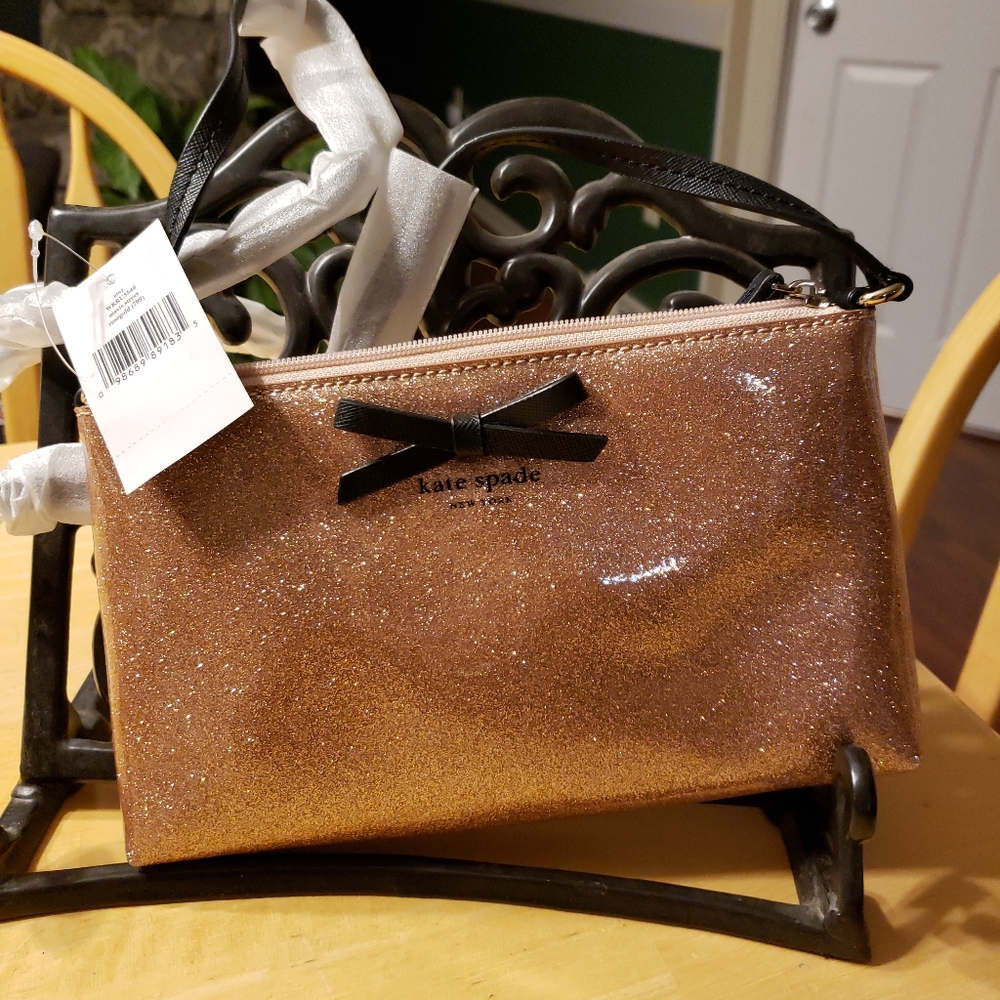 kate spade NY Pink Glitter Purse NWT Mavis St